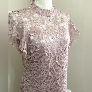 ENFOCUS Studio Size 10 MIDI Faux Lace Rose Blossom Dress